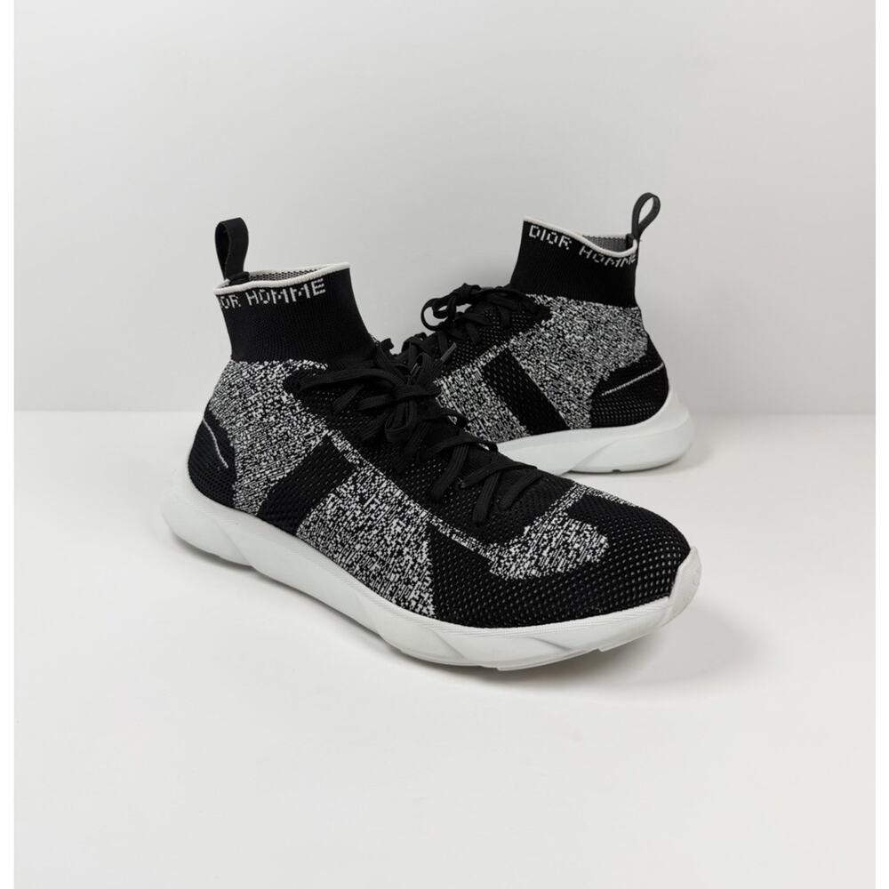 Size 45EU/12US - Dior B21 Black Sock High Top Sneakers - Picture 3 of 10